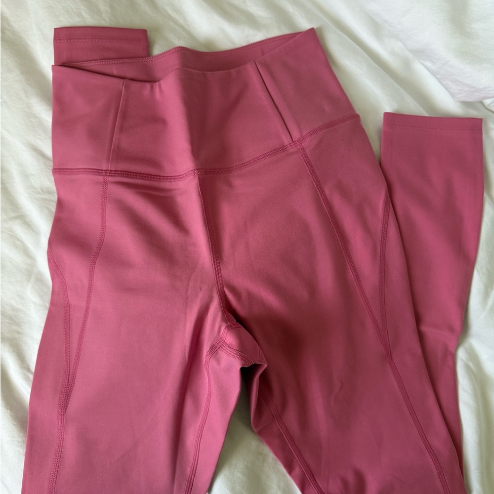 NWOT Girlfriend Collective Pink High-Waist Leggings